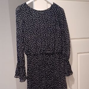 Emporio Armani Dress, Full Length, Full Sleeve, Polka Dot Organza
